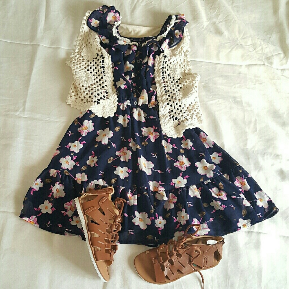 👭Girl's Boho/bohemian/hippie dress sz 10(M)
